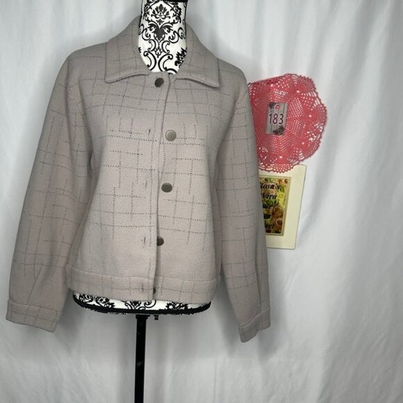 NWT Tahari Silver Fox/Black Jacket Size Large - Picture 2 of 11